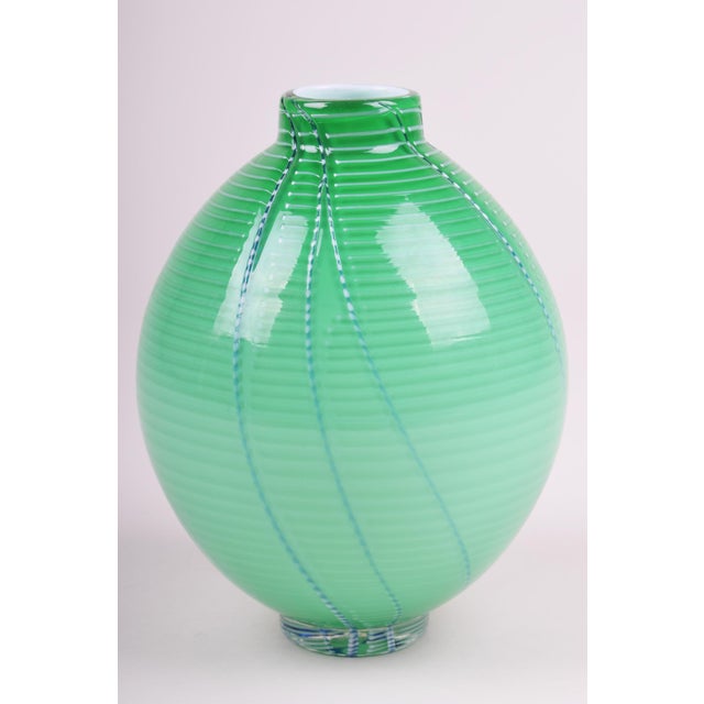 Glass Mid-Century Vase in Glass, Czech, 1960s For Sale - Image 7 of 7