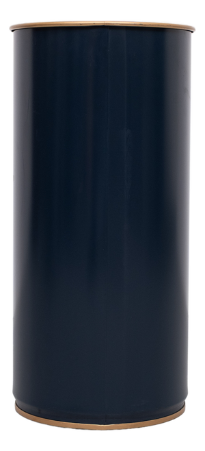 Lady Clare Dark Blue Metal Umbrella Stand, England, 1970s