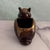 Mid 20th Century Mid-Century Modern Ceramic Drip Glaze Squirrel Nut Dish, Japan For Sale - Image 4 of 6