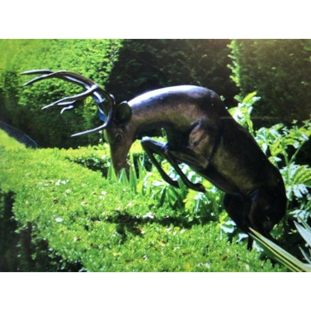 This is for one leaping stag. A dramatic and highly decorative life-size leaping stag sculpture, beautifully capturing the...