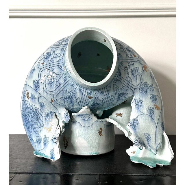 Early 21st Century Contemporary Ceramic Sculpture Deconstructed Vase by Steven Young Lee For Sale - Image 5 of 12