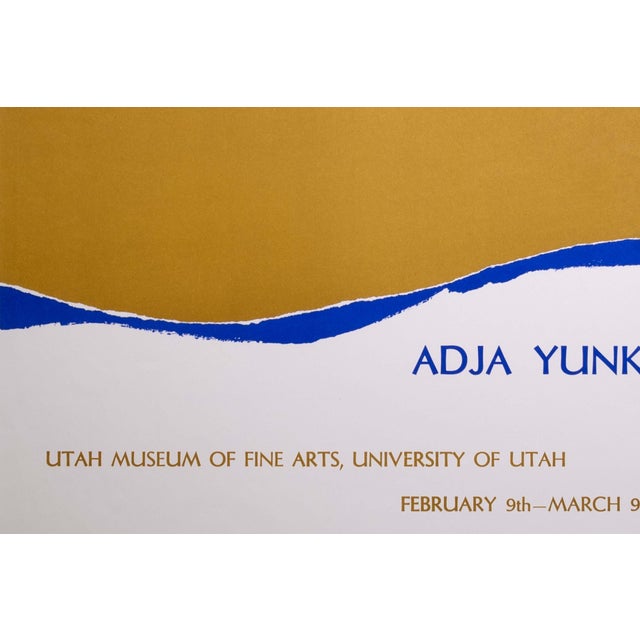 Adja Yunkers Adja Yunkers Utah Museum of Fine Art Lithographic Exhibition Poster Unframed '69 For Sale - Image 4 of 5