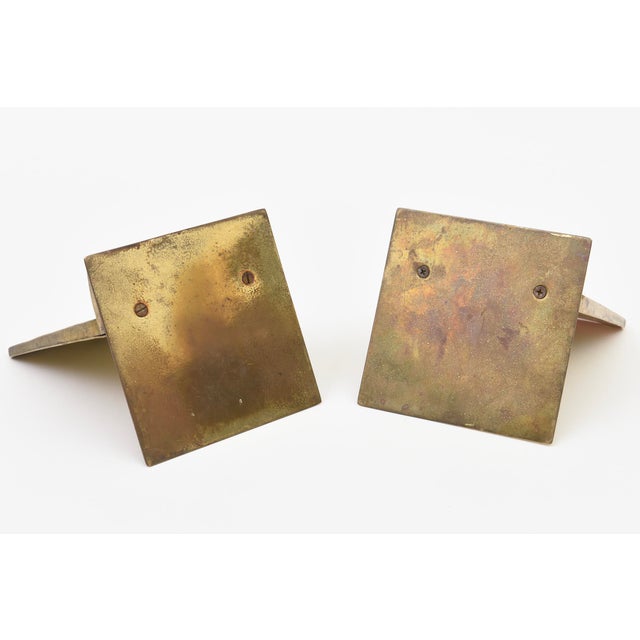 Vintage Enamel and Gold Plated Chinese Horse Bookends, 1950's For Sale - Image 11 of 12