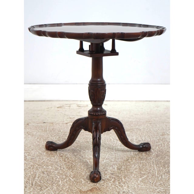 Henkel Harris Henkel Harris Mahogany Tilt Top Table For Sale - Image 4 of 16