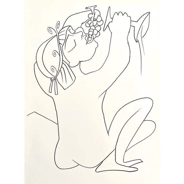 Artist: Francoise Gilot Country: France Title: Cluster of Grapes Medium: Lithograph Marks: Not signed not numbered paper...