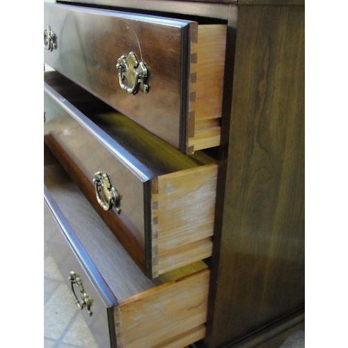 Brown 1990s Stickley Solid Cherry High Cabinet For Sale - Image 8 of 10