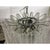Murano Glass Sputnik Chandelier with clear "seghettata" Italian Glass Daimeter 60 cm = 23.6" Metal frame in kromo and all...