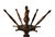 19th Century Victorian Walnut Coat Rack Coat Tree For Sale - Image 10 of 13