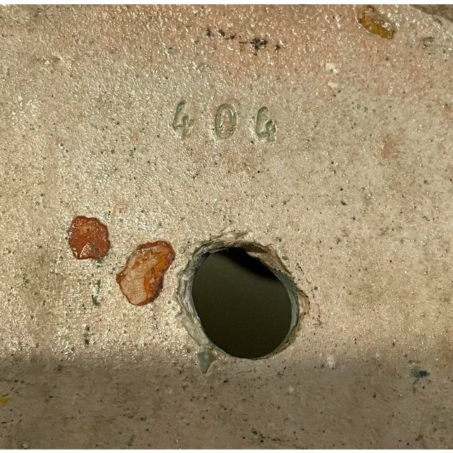 French Barbotine Majolica Floral Vase For Sale - Image 9 of 10