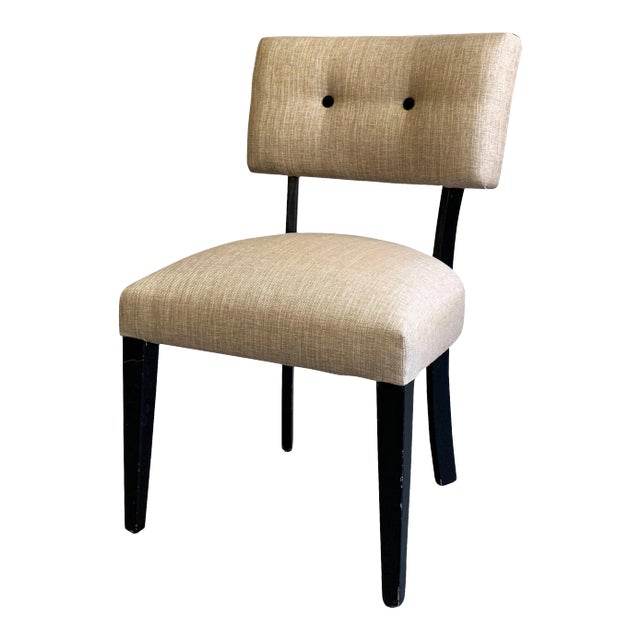 Mid-Century Modern Lacquered Maple Slipper Side Chair For Sale