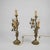 Gold Bouquet of Devotion Sacred Heart Lamps, 19th Century, Set of 2 For Sale - Image 8 of 10
