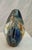 Vintage Robert Eickholt Signed Art Glass Floral Egg Paperweight For Sale - Image 4 of 11
