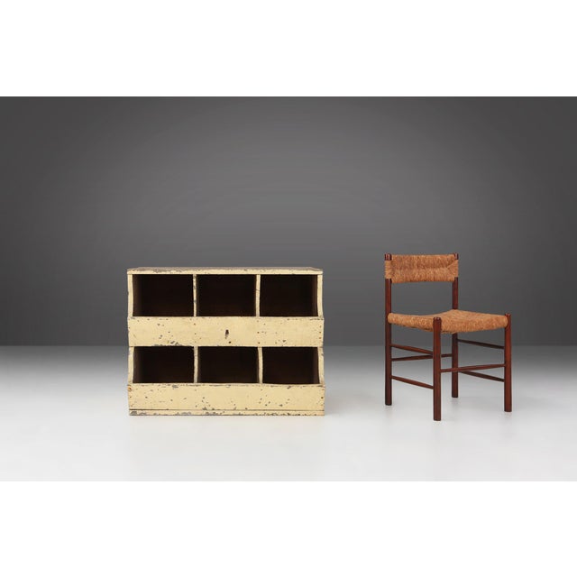 Industrial Compartment Cabinet with Rich Patina, France, 1890s For Sale - Image 5 of 11