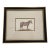 1990s Framed Zebra Natural History Style Print - Black & Gold Wood Frame For Sale