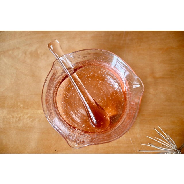 Amber Blown Glass Mortar and Pestle, Scandinavia, 1970s For Sale - Image 3 of 9