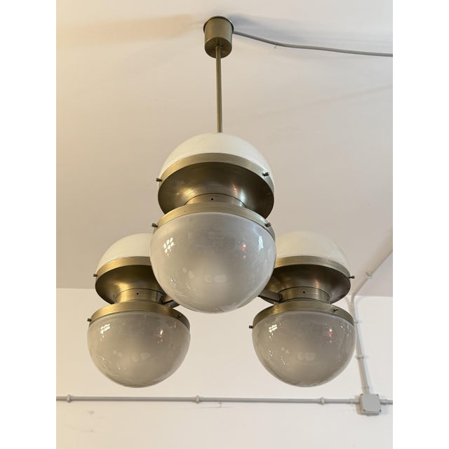 Tetraclio 6-Light Chandelier attributed to Sergio Mazza for Artemide, 1960s For Sale - Image 9 of 9