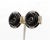 Art Deco 1980s Kenneth Lane Deco Style Black Earrings - 2 Pieces For Sale - Image 3 of 7
