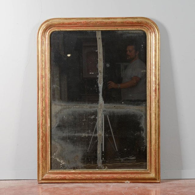 French Gold Leaf Fireplace Mirror For Sale - Image 10 of 18