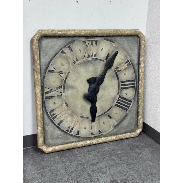 Restoration Hardware Grand Saint Etienne Decorative Wall Clock For Sale - Image 12 of 12