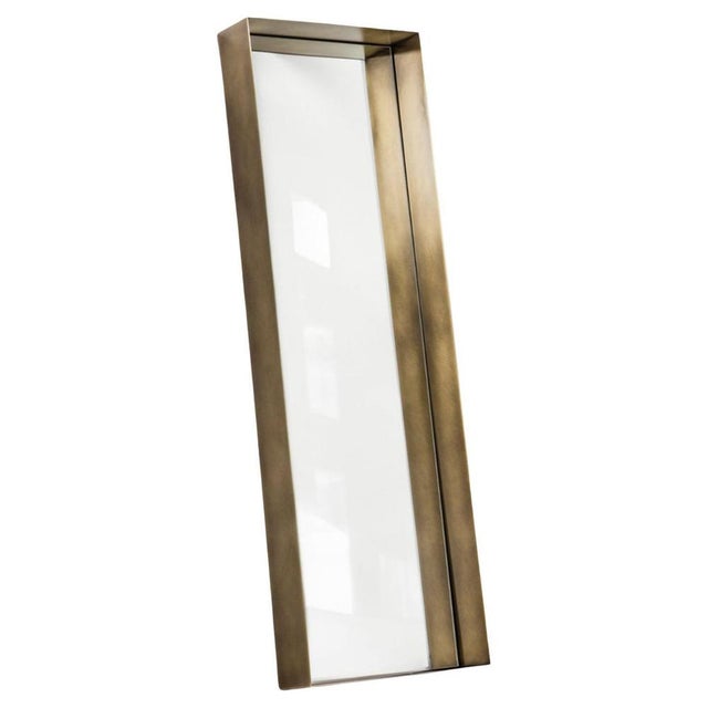 Reflexion Brass Mirror by Zincutec For Sale - Image 11 of 11