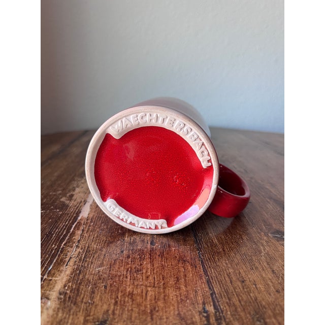 Late 20th Century Late 20th Century Waechtersbach Mugs Red Valentine Made in Germany For Sale - Image 5 of 5