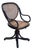 Antique Vienna Secession Bent Oak & Cane Swivel Desk Chair No 11 by Thonet For Sale
