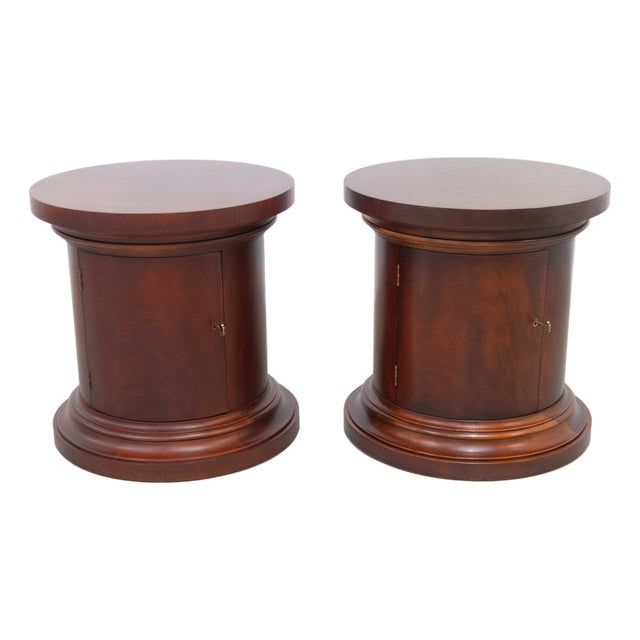 Mahogany Polo Bedside Tables from Ralph Lauren, 1990s, Set of 2 For Sale