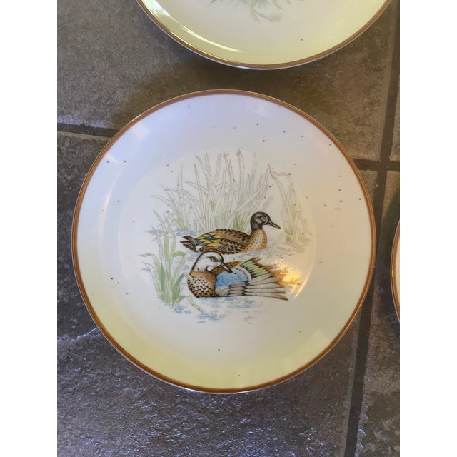 Vintage Andrea by Sadek Wild Game Bird Plates, Japan - Set of 4 For Sale - Image 4 of 11