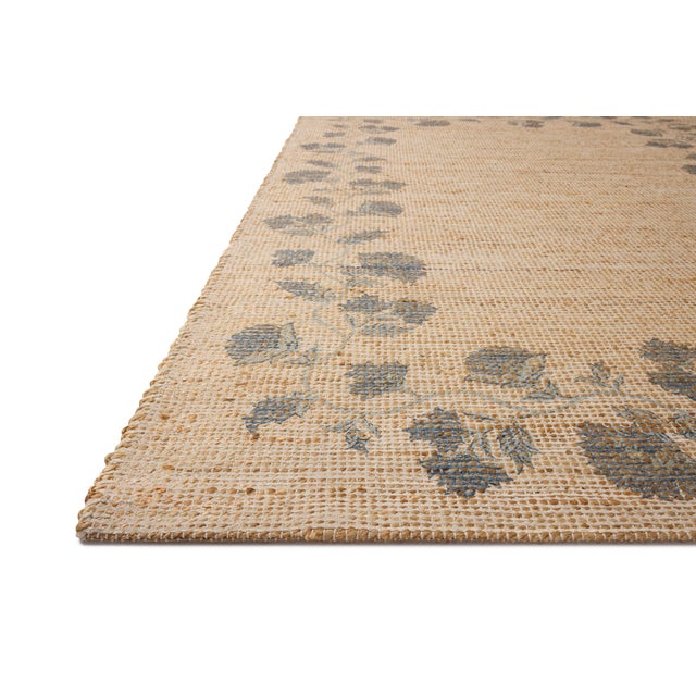 Transitional Chris Loves Julia x Loloi Rue Natural / Denim 9'-3" x 13' Area Rug For Sale - Image 3 of 6