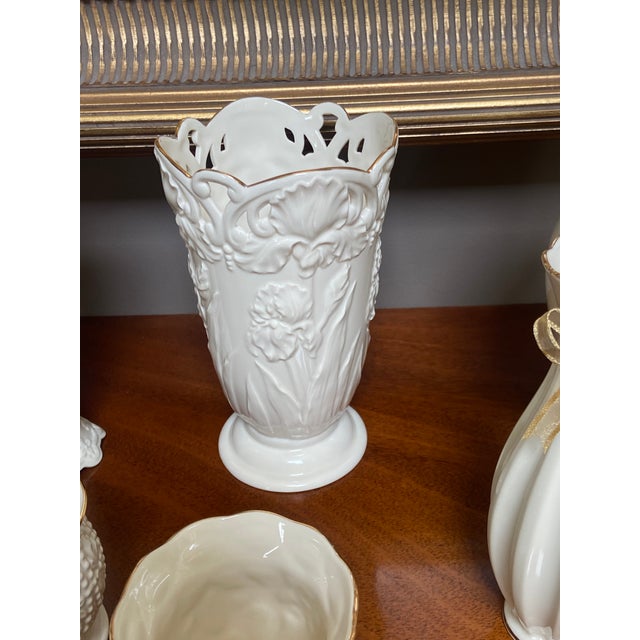 Lot of Vases Lenox Top back left (marking on the bottom that reads( " American by Design") 7.5 inches High 3.25 Diameter...
