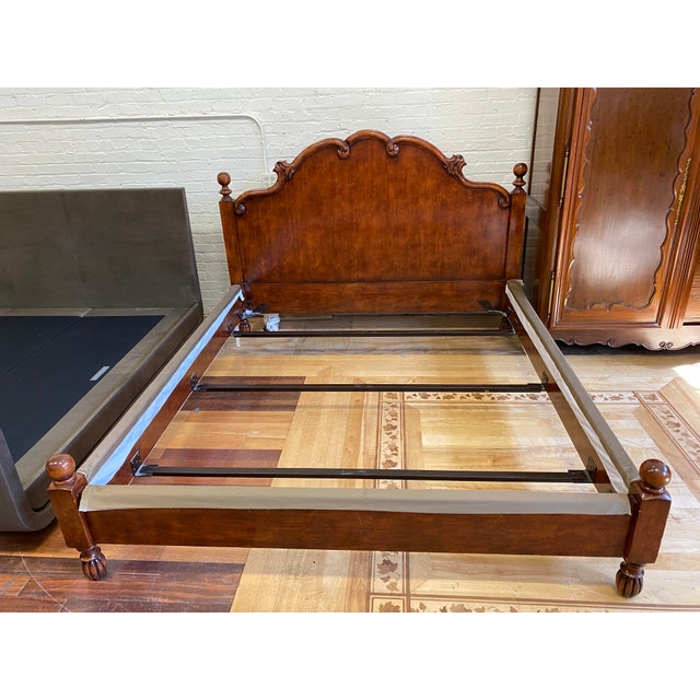 California King Size Henredon French Wood Bed Frame Chairish