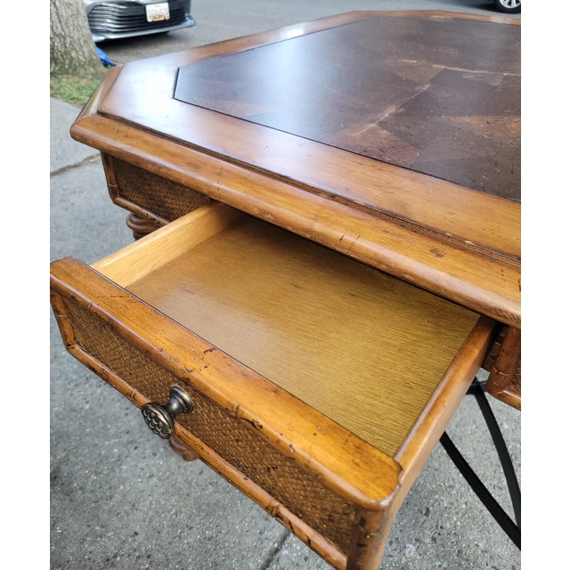 Taupe Tommy Bahama Island Estate Samba Game Table For Sale - Image 8 of 13