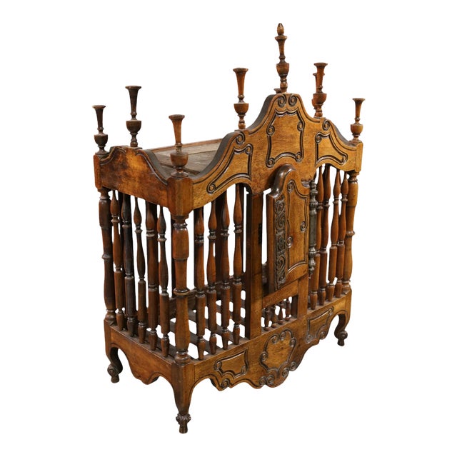 Antique French Provincial Panetiere Bread Cage Cabinet For Sale