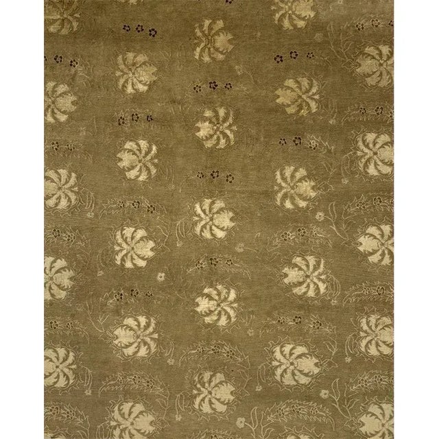 Handwoven Tibetan Style Area Rug 8x10 For Sale - Image 12 of 12