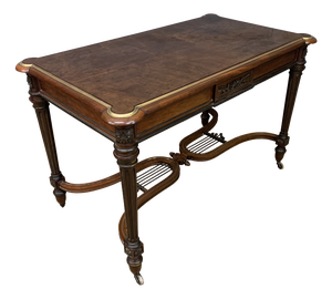 French Mahogany Library Table, 1840