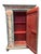 Farmhouse Custom-Made Italian Style Folk-Painted Farmhouse Armoire Cabinet, C. 1990s For Sale - Image 3 of 15