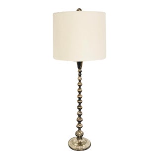 Currey & Co. Modern Aged Silver Finish Burton Table Lamp For Sale
