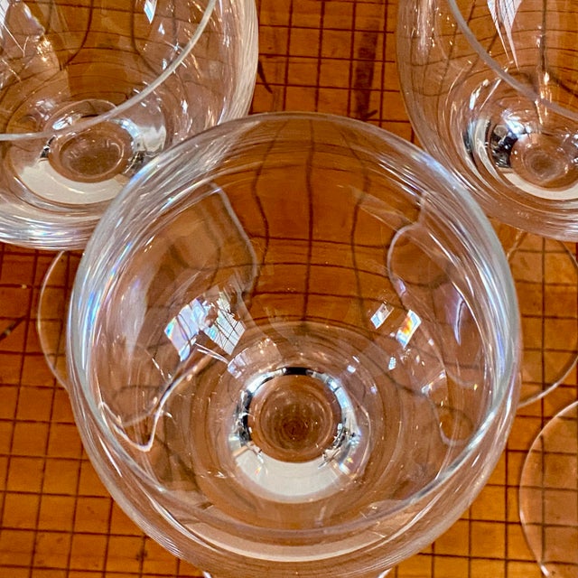 Modern Crystal Goblets Made in Brazil - Set of 4 For Sale - Image 3 of 4