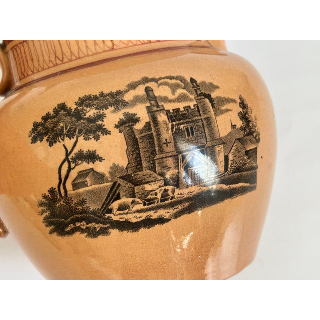 Early 19th Century English Sunderland Lustreware Landscape Pitcher For Sale In Los Angeles - Image 6 of 11