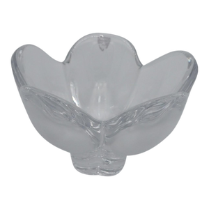 Vintage Orrefors Sweden Crystal Flower Petal Bowl