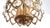 Antique French Brass and Crystal Ball 4-Light Chandelier, 1930s For Sale - Image 10 of 18