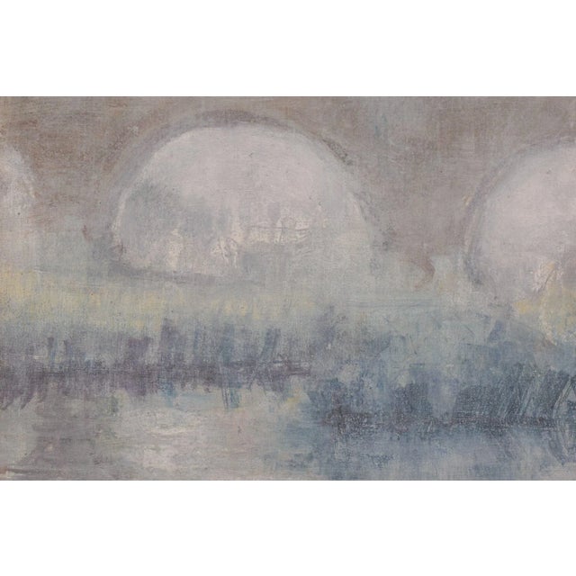 Orange José Luis Sanz Magallon, Impressionist River Scene, 20th-Century, Oil on Canvas, Framed For Sale - Image 8 of 12