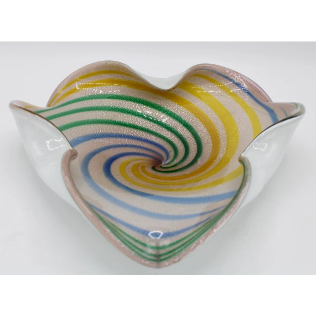 Mid 20th Century Mid 20th Century Italian Murano Glass Bowl / Cachepot For Sale - Image 5 of 10