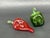 Hand Blown Glass Red and Green Pepper Vegetable Figurines For Sale In New York - Image 6 of 12