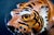 Animal Skin Vintage Leather Sculpture Depicting a Tiger, Italy, 1970s For Sale - Image 7 of 11