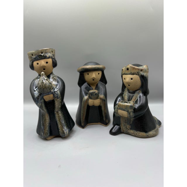 Mid 20th Century Mexican Modernist Ceramic Pottery Nativity Manger Christmas Caq Qro For Sale In San Diego - Image 6 of 12