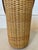 Wood Vintage 1970s Woven Wicker & Rattan Wine Cooler/Carrier With Liner For Sale - Image 7 of 11