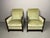 Exceptional pair of Dutch Art Deco lounge chairs, attributed to Pander & Zonen, The Hague. The Netherlands, 1930s. This...