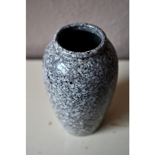 Ceramic Vintage Ceramic Vase with Grey Marble Top from Scheurich, 1960s For Sale - Image 7 of 9