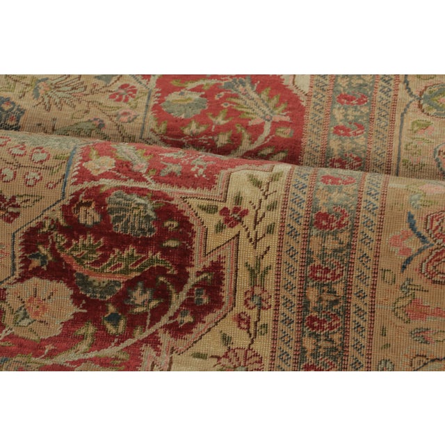 Antique Turkish Medallion Rug With Stately Medallion & Ornate Vinery - Rug & Kilim For Sale In New York - Image 6 of 7